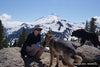 Denim Blue (Large): Dog Water Bottle & Travel Bowl