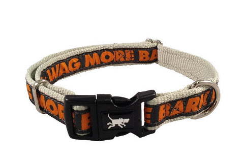 Logo Collars: Orange/Charcoal