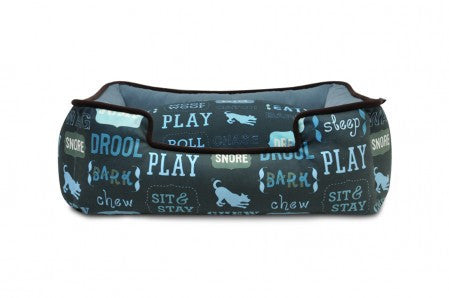 Dog's Life Lounge Bed: Sofa Blue/Ash Gray