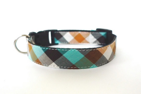 Bow Tie Collar, Plaid Emerald