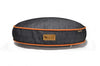 Urban Denim Round Bed: Medieval Blue/Mandarin